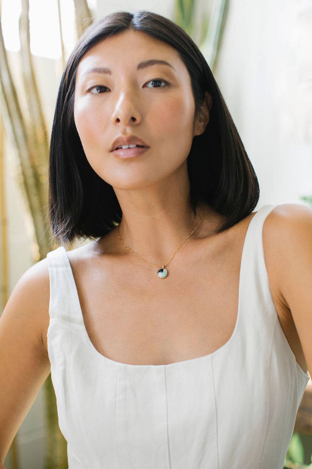 Sarah Safavi Jewelry – wholesale Pendant/charm necklace – Mosaic Token Necklace4