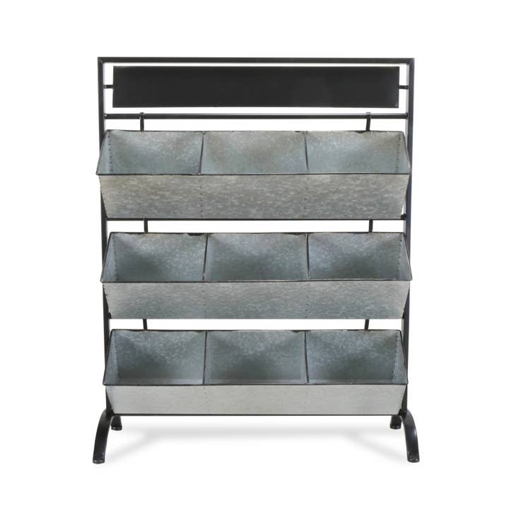 Cheungs Home Decor - Wholesale Retailer Display Stand/Case - Clarice 9 Slot Metal Display Stand & Chalkboard1