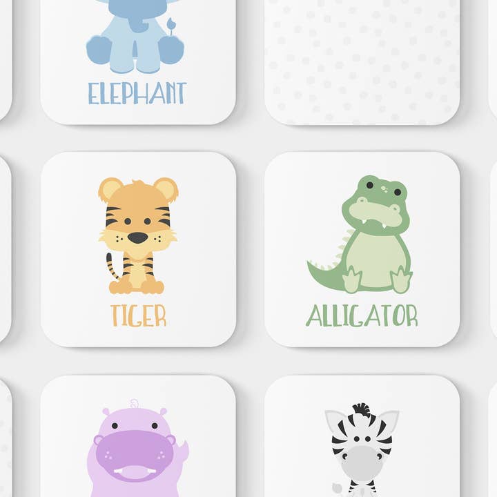 GoodnightFox - Wholesale Learning Cards - Kids & Baby - Safari Zoo Animal Memory Game
