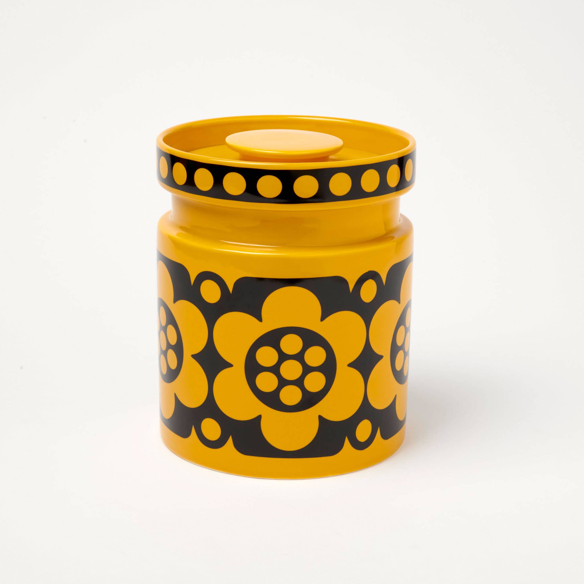 Magpie - Wholesale Jar - Magpie x Hornsea Jumbo Jar - Yellow Geo Flower