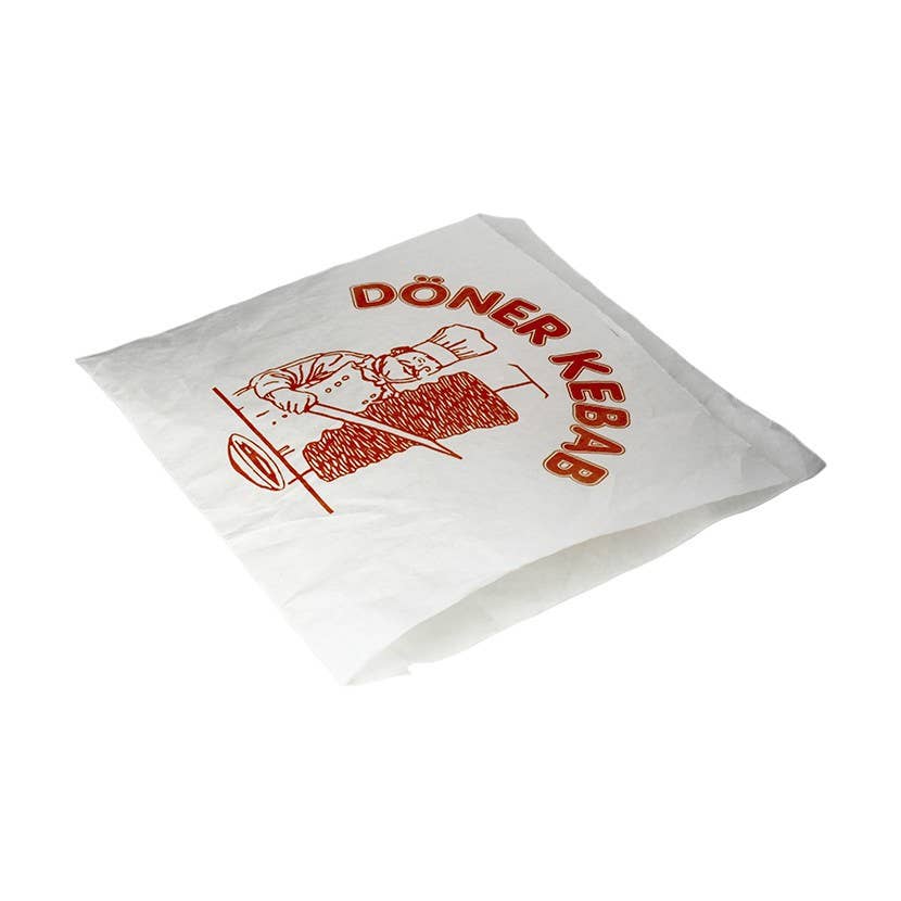 PUNTOQPACK – wholesale Food storage wrap/bag – Special Grease Envelope for Kebab with Double Opening0