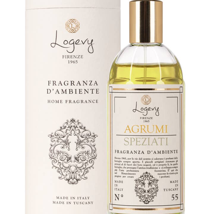 Fragranza per Ambiente Agrumi Speziati Spray 75ml per la vendita all'ingrosso da parte di Logevy Firenze 1965