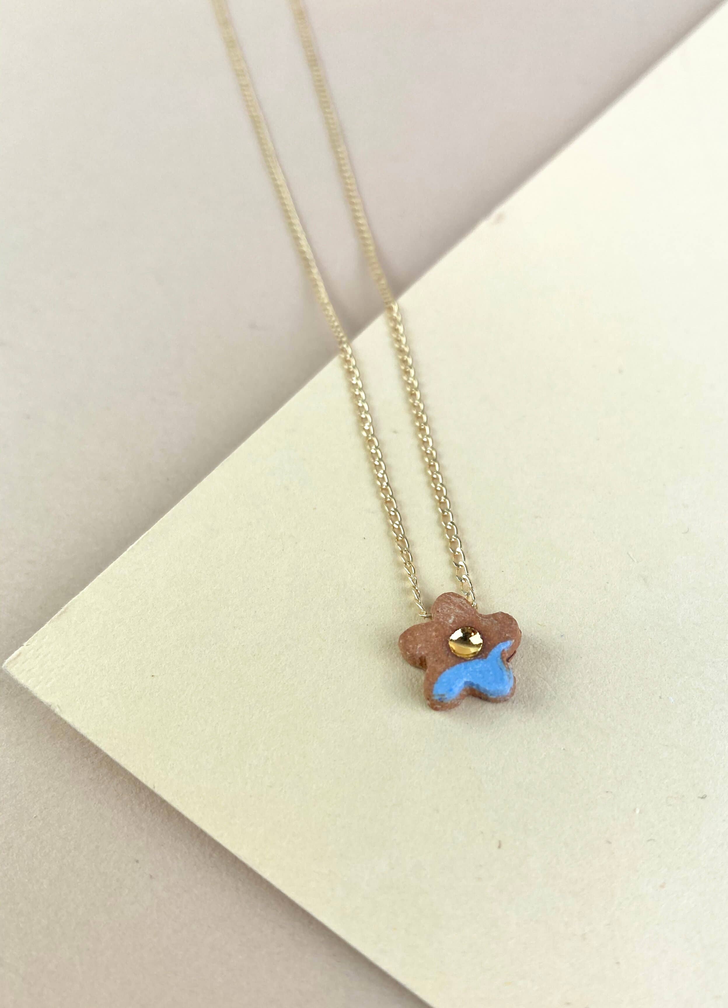 Barrow PDX - Wholesale Pendant/Charm Necklace - Mini Flower Necklace - Various Colors4