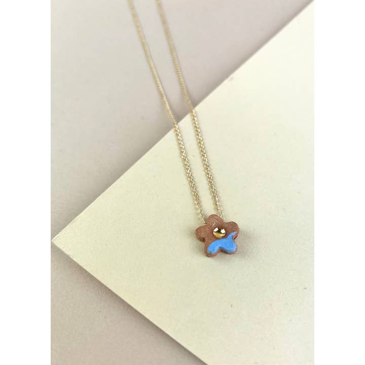 Barrow PDX - Wholesale Pendant/Charm Necklace - Mini Flower Necklace - Various Colors4