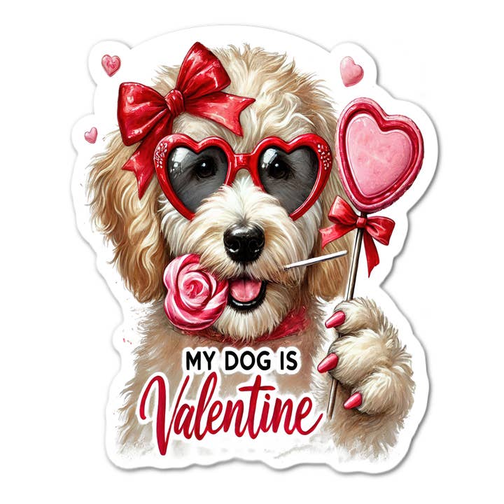 O Meu Cão é Autocolante de São Valentim por atacado de Stick-It Expressions