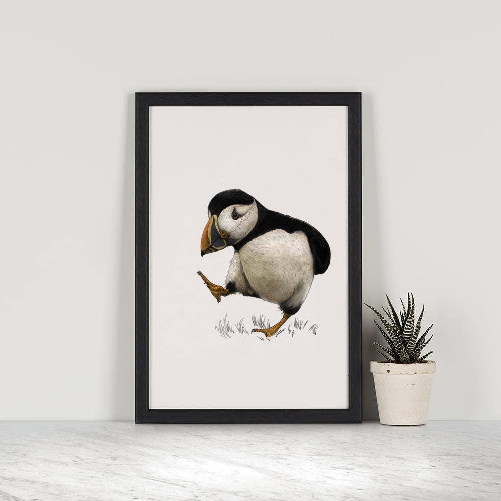 Hidden Planet - Wholesale Art Print - Atlantic puffin - A4 Print (portrait)1