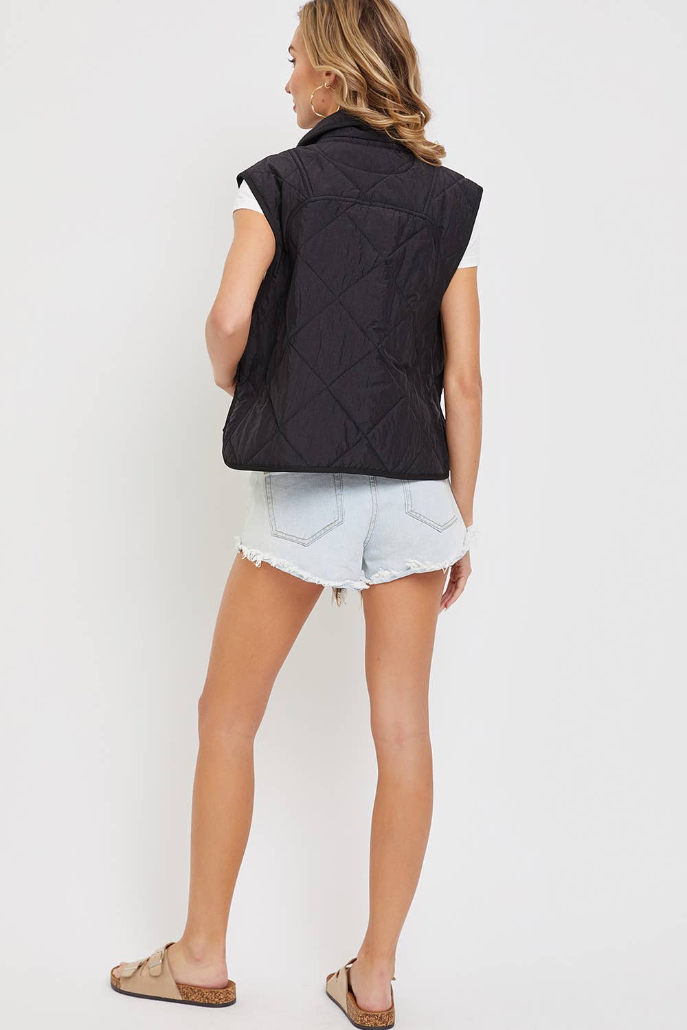 Sweet Lovely by Jen - Wholesale Outerwear Vest - Women's - QUILTED  LIGHTWEIGHT PUFFER VEST29