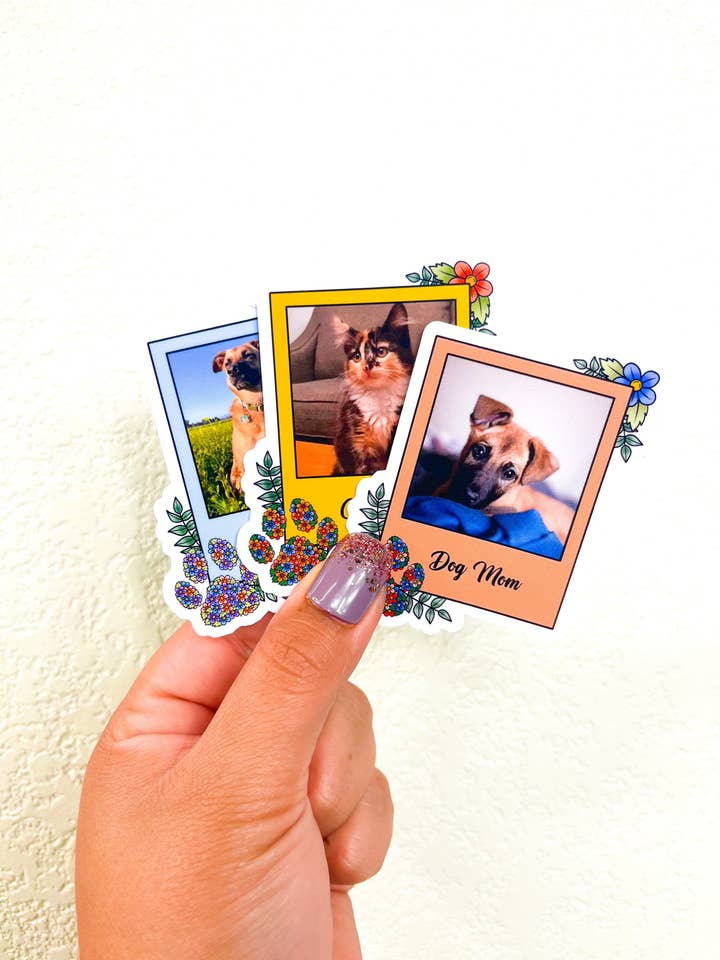 Custom Picture Sticker | Pet Sticker | Dog mom Sticker| Stic for wholesale by Michaela K Creations