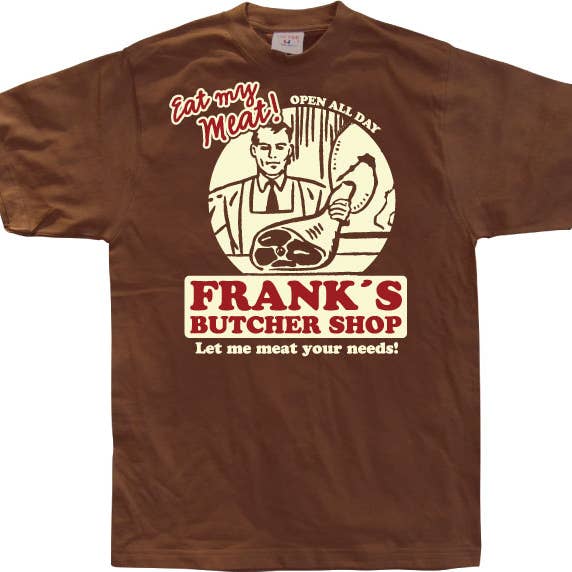 Hybris Production AB – wholesale Screen printed t-shirt – unisex – Frank's Butcher Shop T-Shirt0