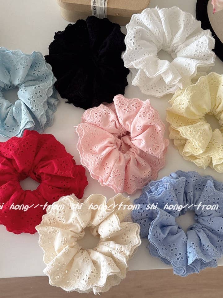 Elegant Lace Hair Scrunchie AL-931092 for wholesale by VividLux