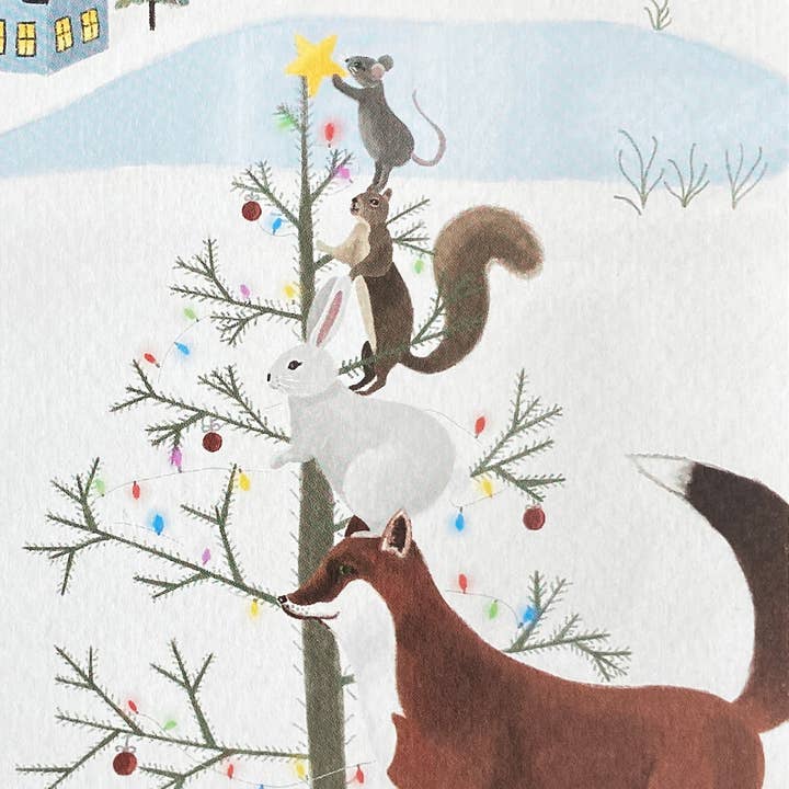 Woken - Wholesale Christmas Card - Woodland Wildlife Christmas Card1
