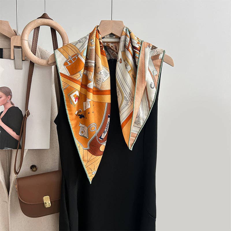 Marayn - Wholesale Scarf - Women's - Luxury Silk  Wool Scarf Chic Style 202533