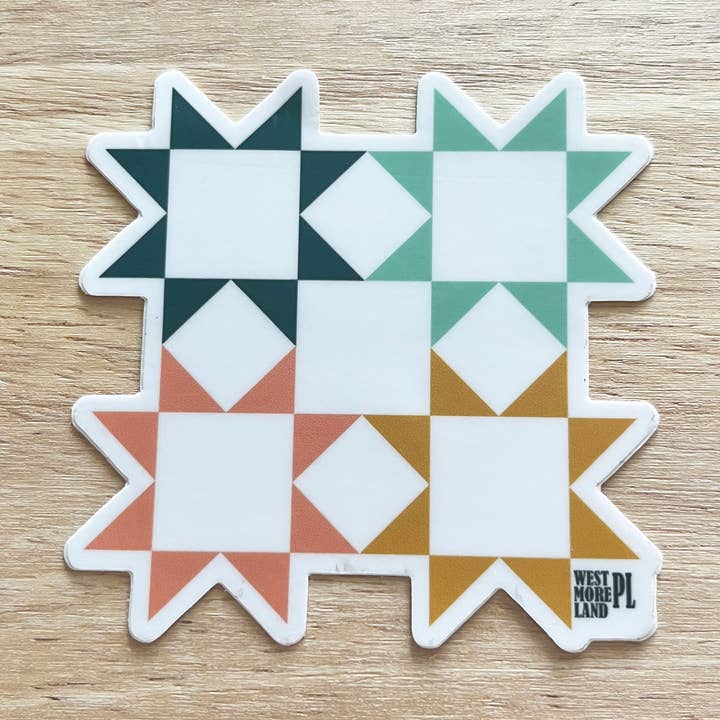 Westmoreland Place - Wholesale Sticker - Quilt Star Sticker