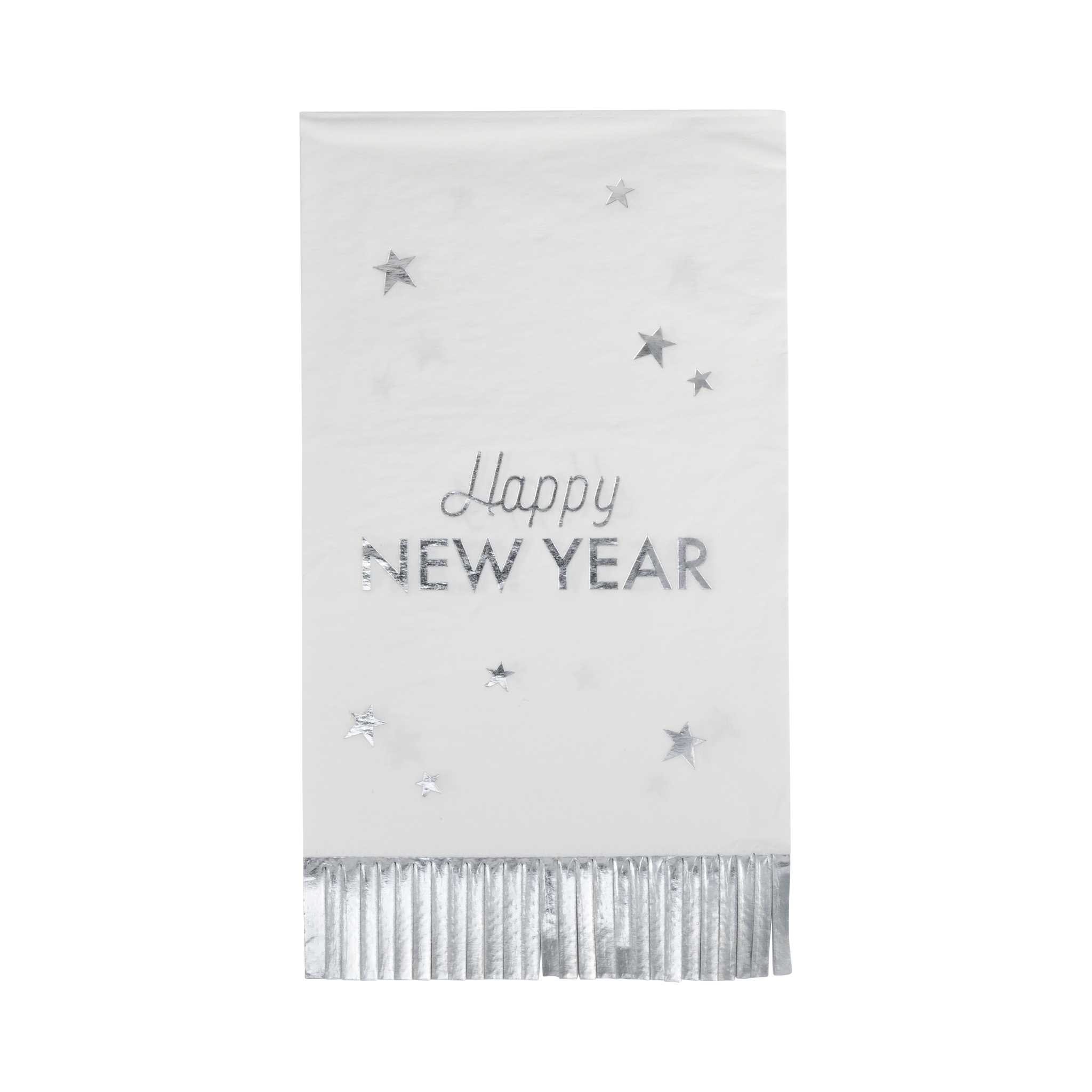 My Mind’s Eye - Wholesale Disposable Napkin - NYE1139 - Happy New Year Fringed Dinner Napkin0