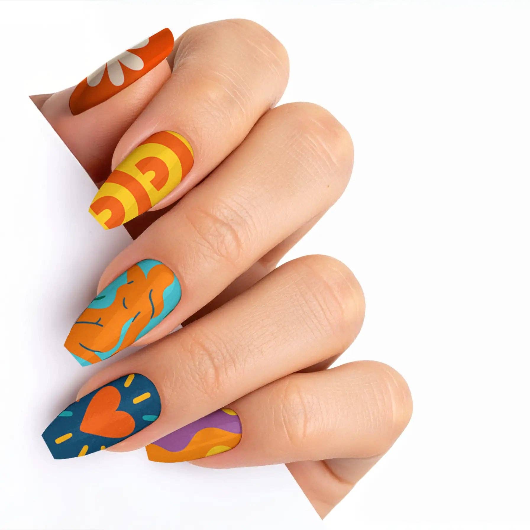 FYNE BODY - Wholesale Press-on/fake nails - Splat-tastic Canvas Creativity Press-On Nails37