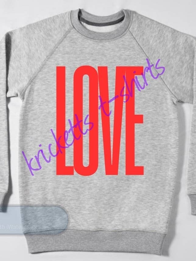 LOVE for wholesale by Kricketts' T-shirts