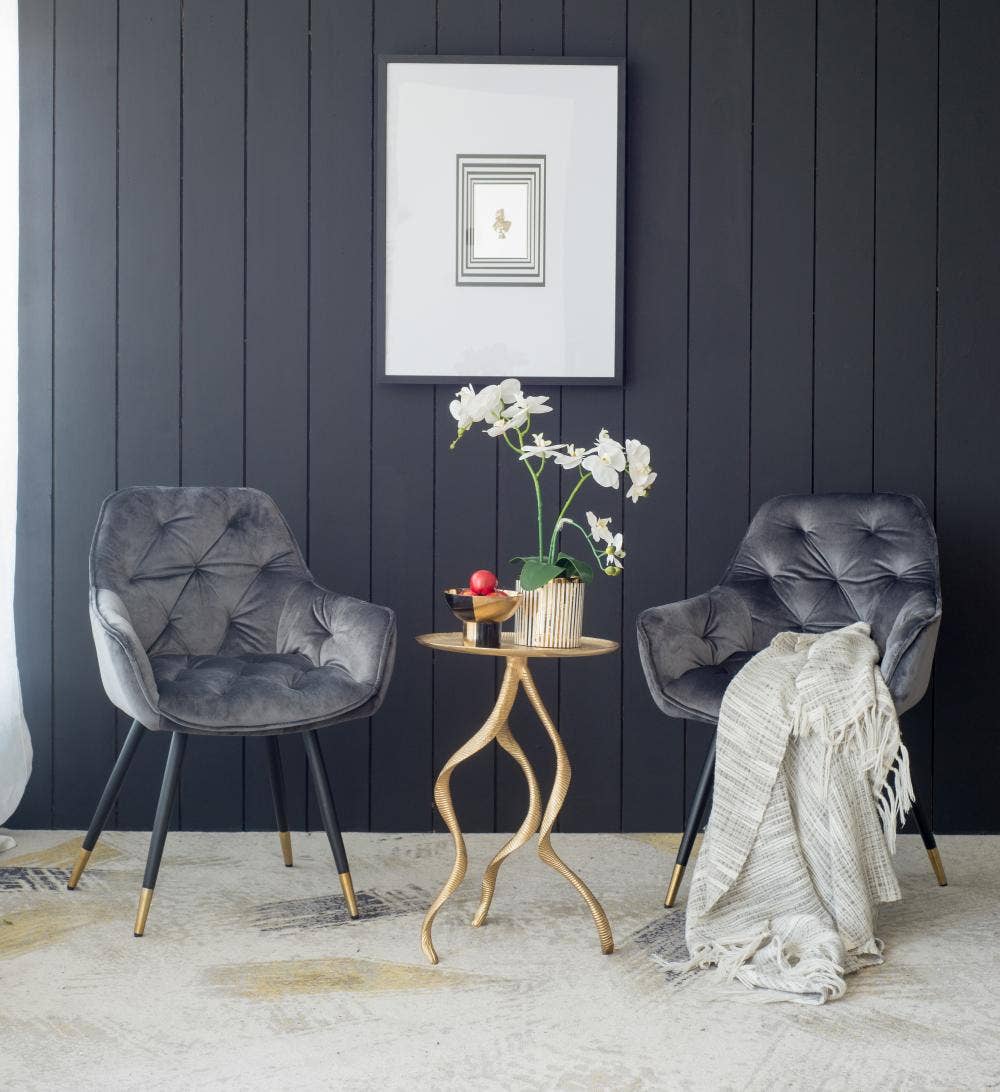 A&B Home Group Inc. – wholesale Artificial flowers – 9.5x6x20.5"H Artificial White Orchid in Gold Striped Pot7