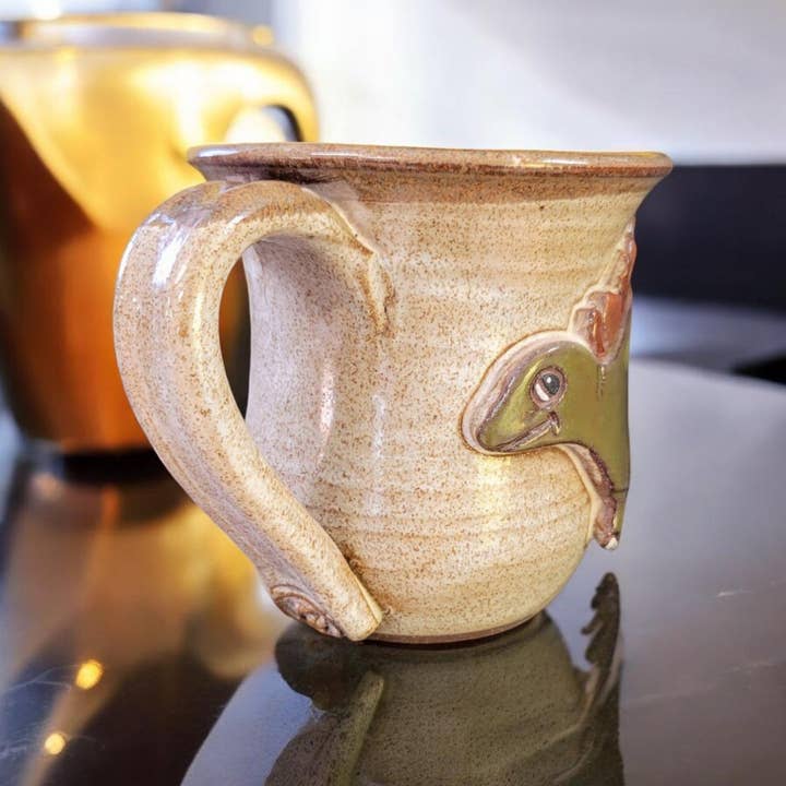 MudWorks Pottery - Wholesale Coffee Mug - Stegosaurus Mug
