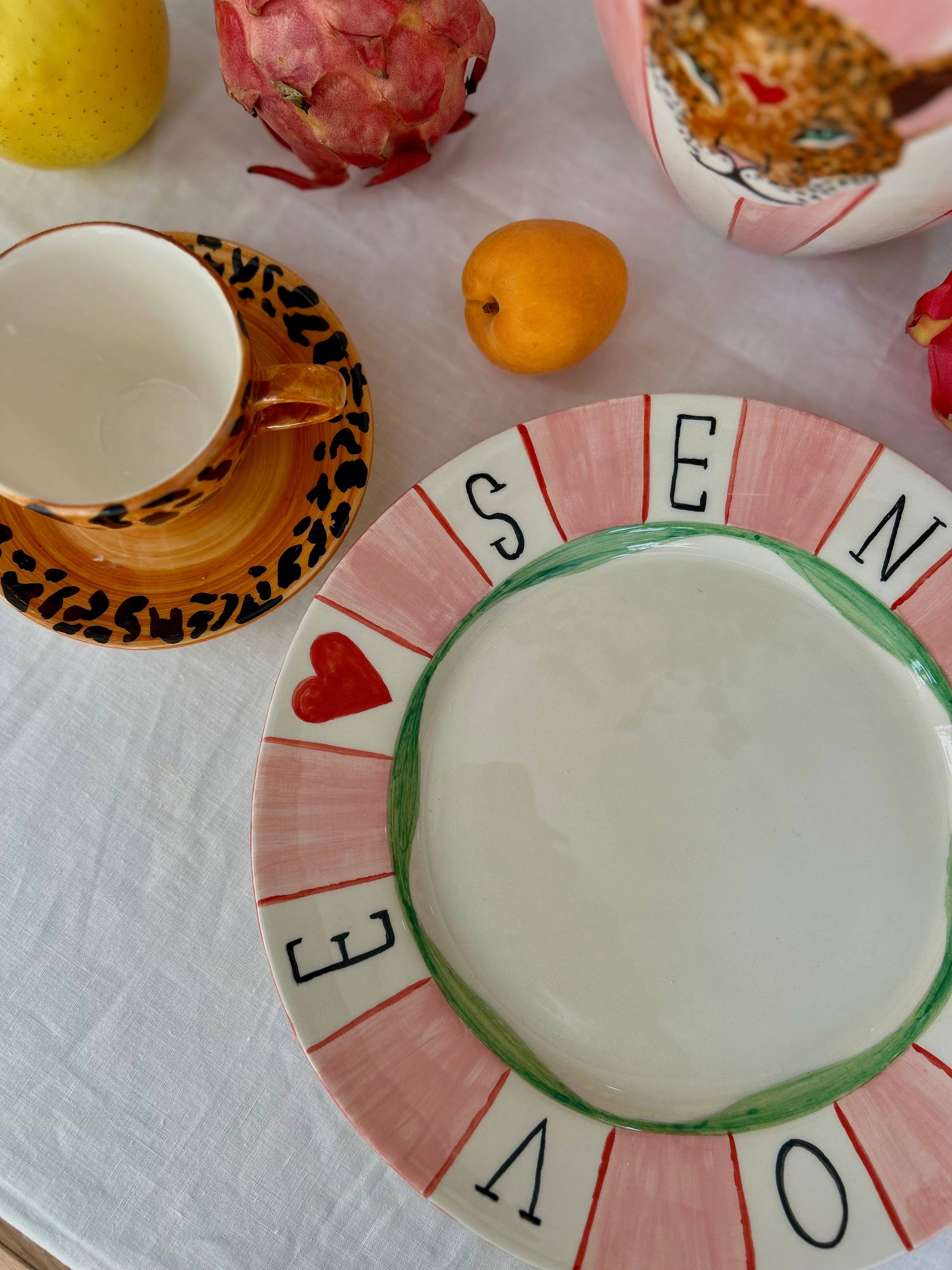 Cale Home - Wholesale Dinner Plate - Prato Enviar Amor1