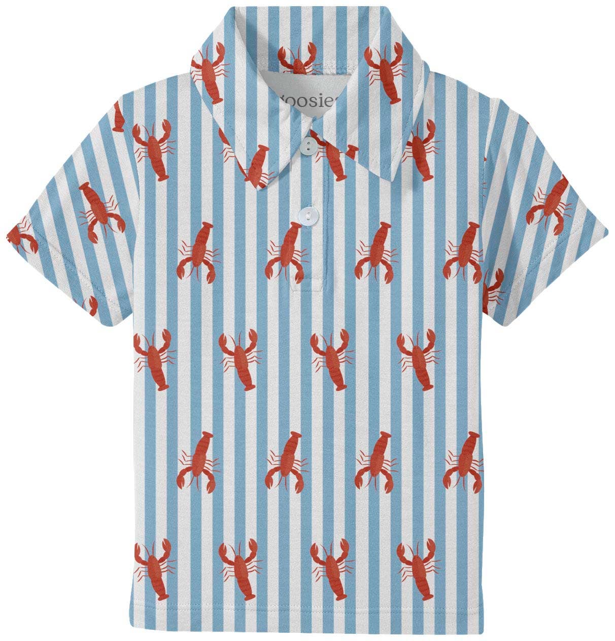 Goosies - Wholesale Shirt - Kids - Little Pinchers Crawfish/Lobsters - SS Polo Shirt5