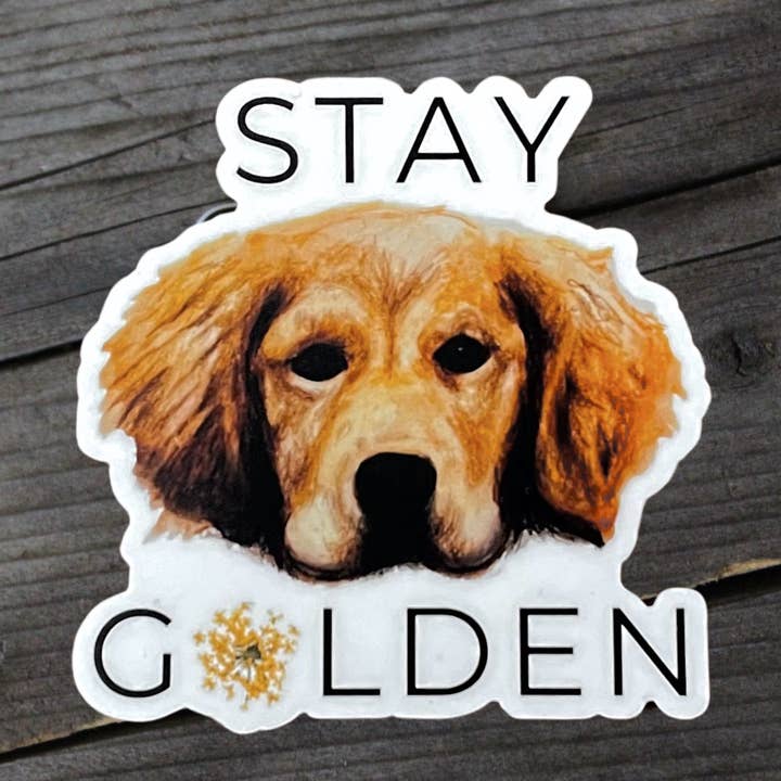 Stay Golden Sticker for wholesale by ReLove By Love LLC