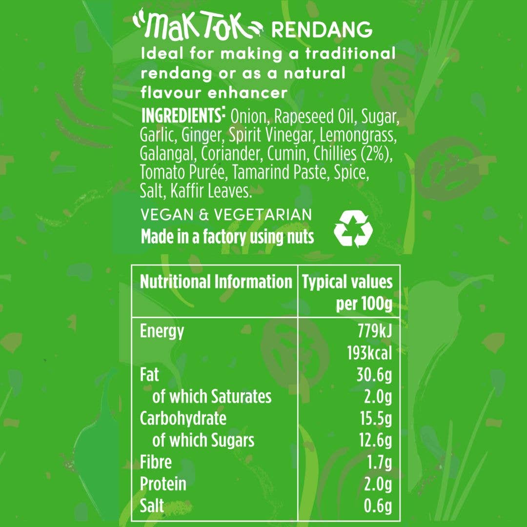 Mak Tok - Venta al por mayor Pasta de chile - Pasta de Rendang Malasia2