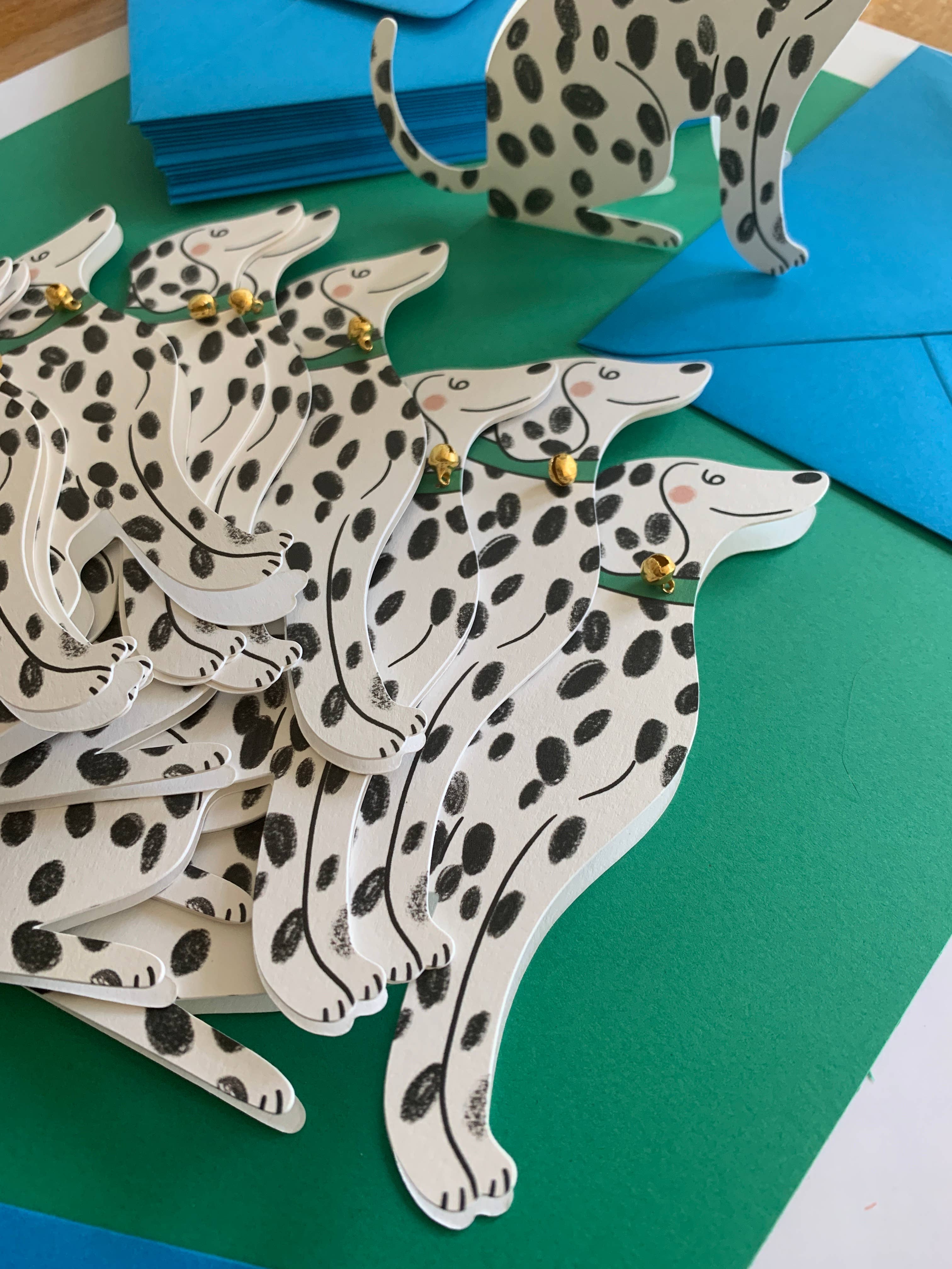 Kitty Kenda Papergoods - Wholesale Everyday Greeting Card - Sitting Dalmatian Shaped Greeting Card3