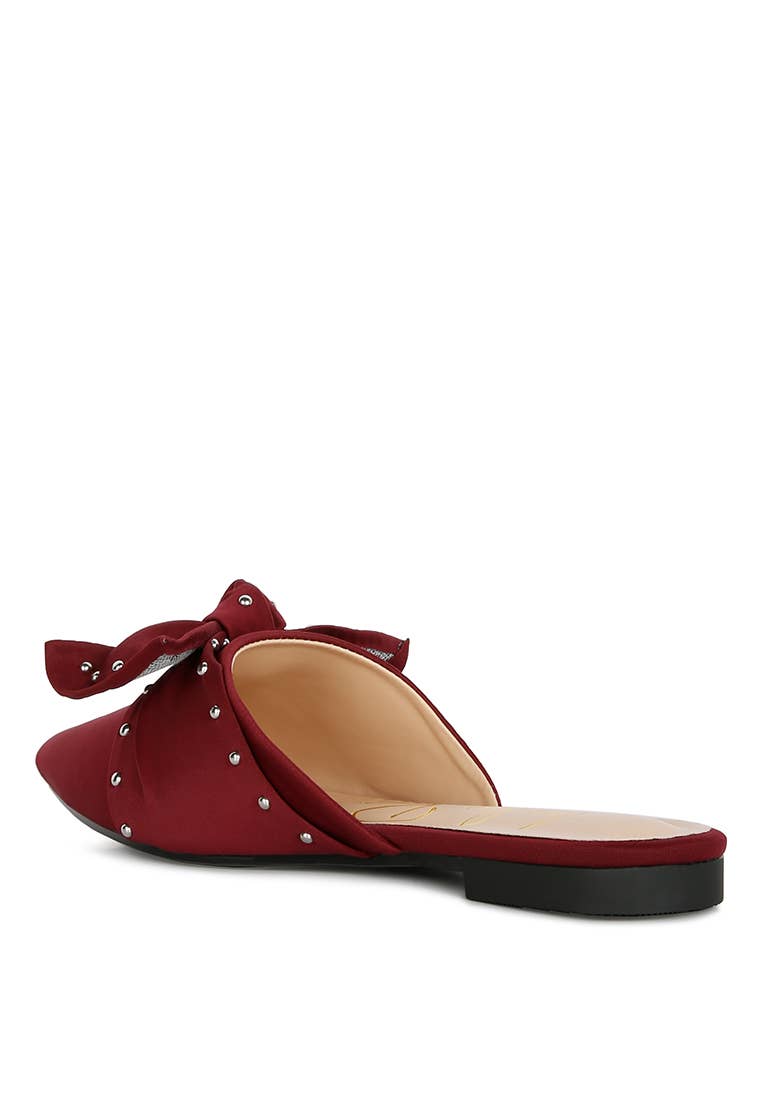 Rag Company - Wholesale Mules - Women's - Makeover Studded Bow Flat Mules7