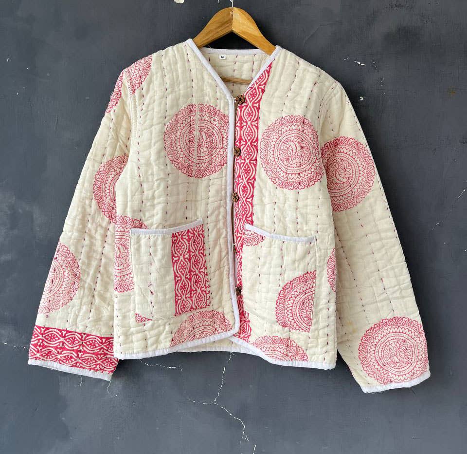 Bhawana Handicrafts - Wholesale Jacket - Women's - Cotton Jacket For Women Kantha Quilt Coat Fashion Jackets0