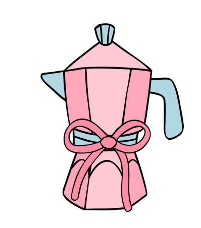 MPB Stationery – wholesale Klistermärke – Cafetera Rosa2