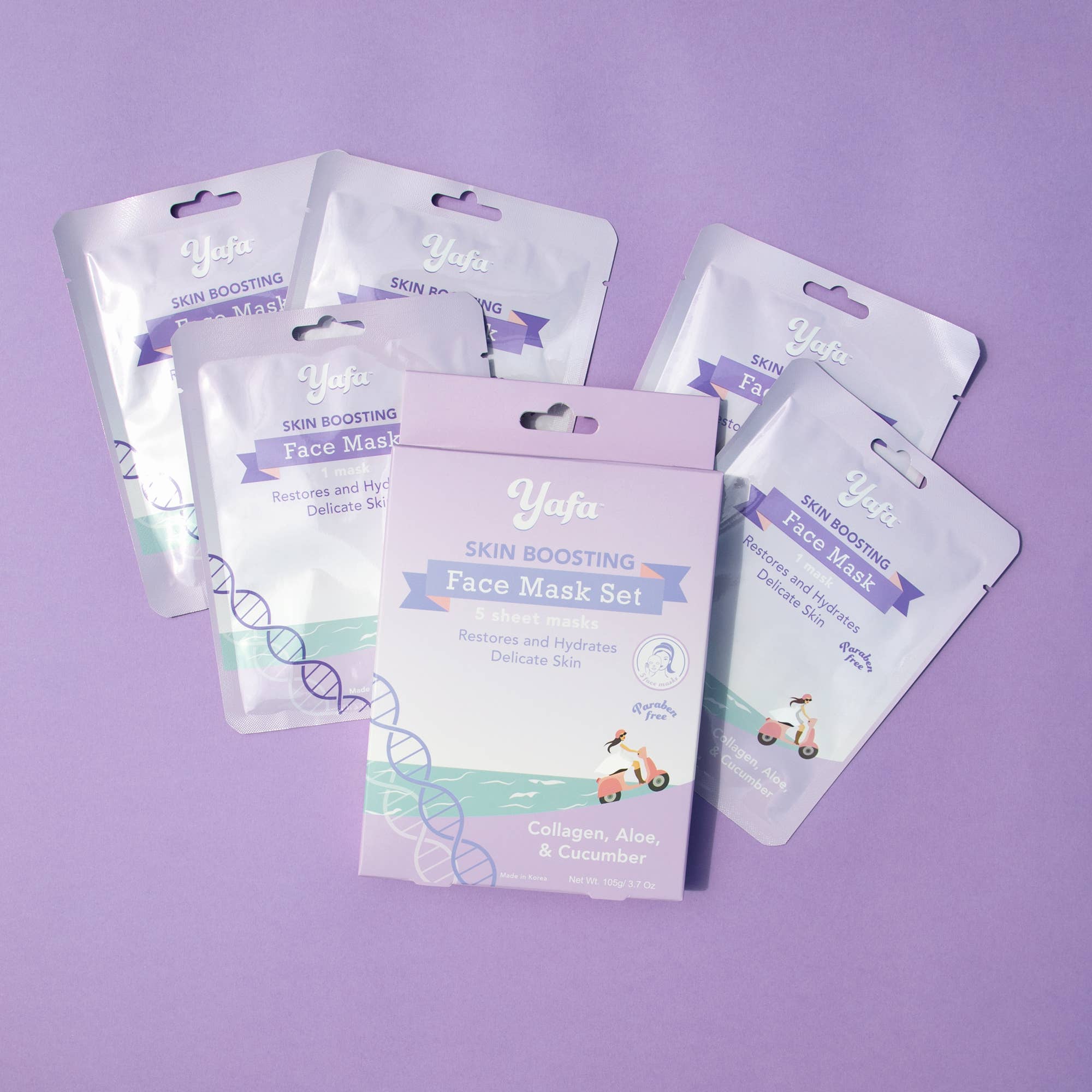 Yafa Beauty - Wholesale Skincare Face Mask - Yafa Collagen Face Sheet Masks, set of 52