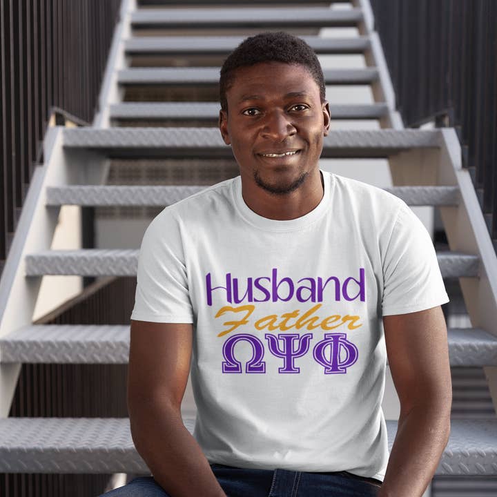 Esposo, Padre, Camiseta Omega para venta al por mayor de Dukes Designs & Creations