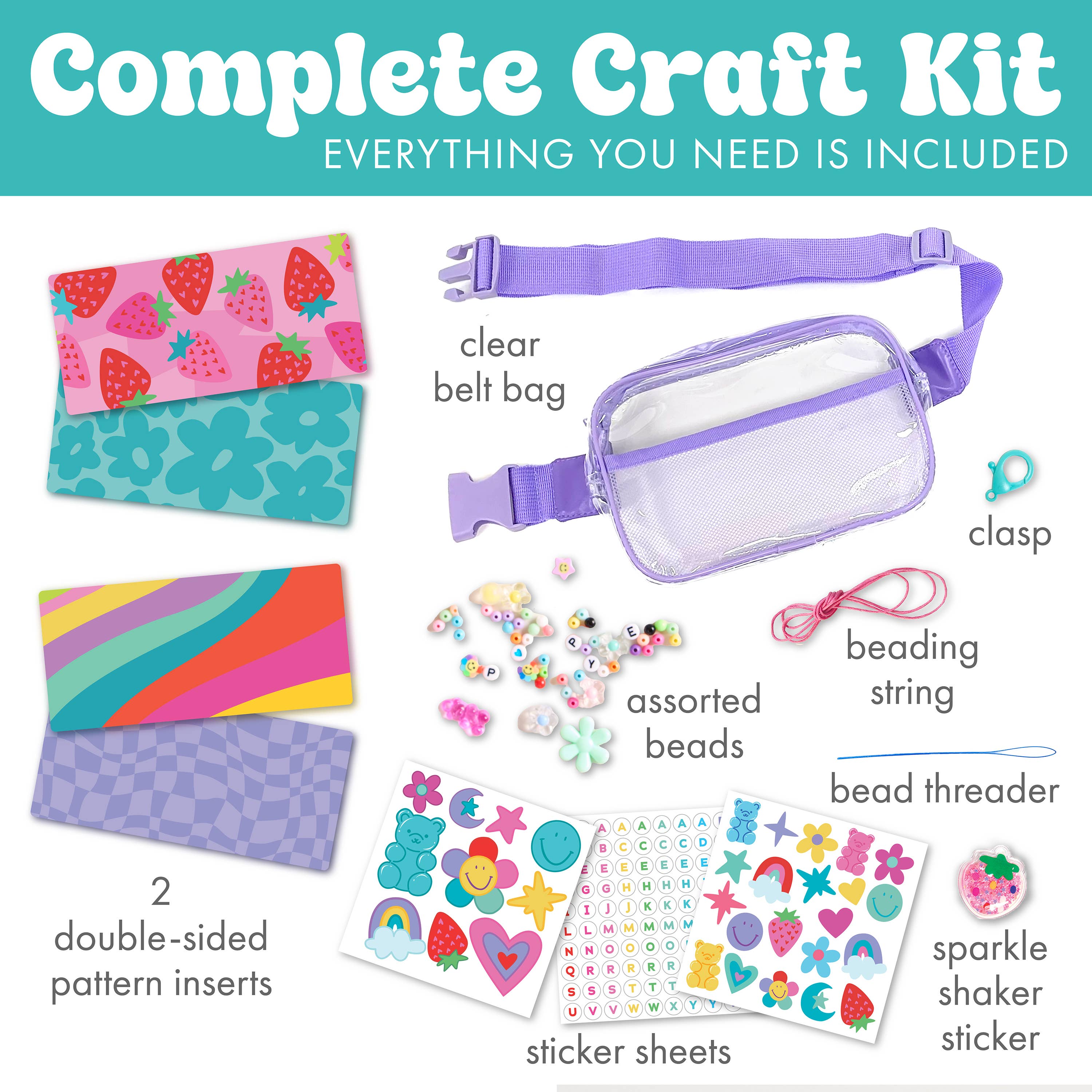 Faber-Castell / Creativity for Kids - Wholesale DIY Craft Kit - Kids - Chic Boutique Belt Bag Craft Kit for Kids7