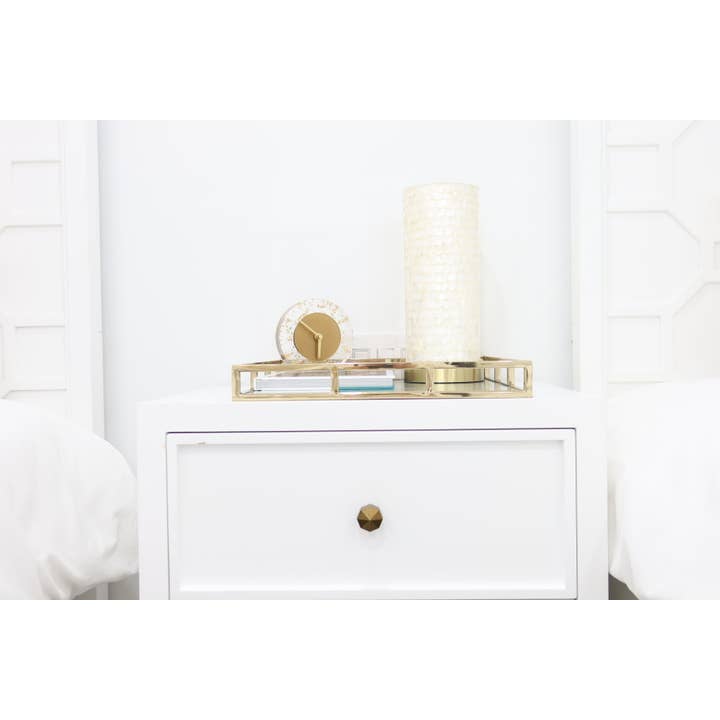 CLASSIC TOUCH DECOR INC. – wholesale Prydnadsbricka – 16 ”fyrkantig spegel bricka - guld