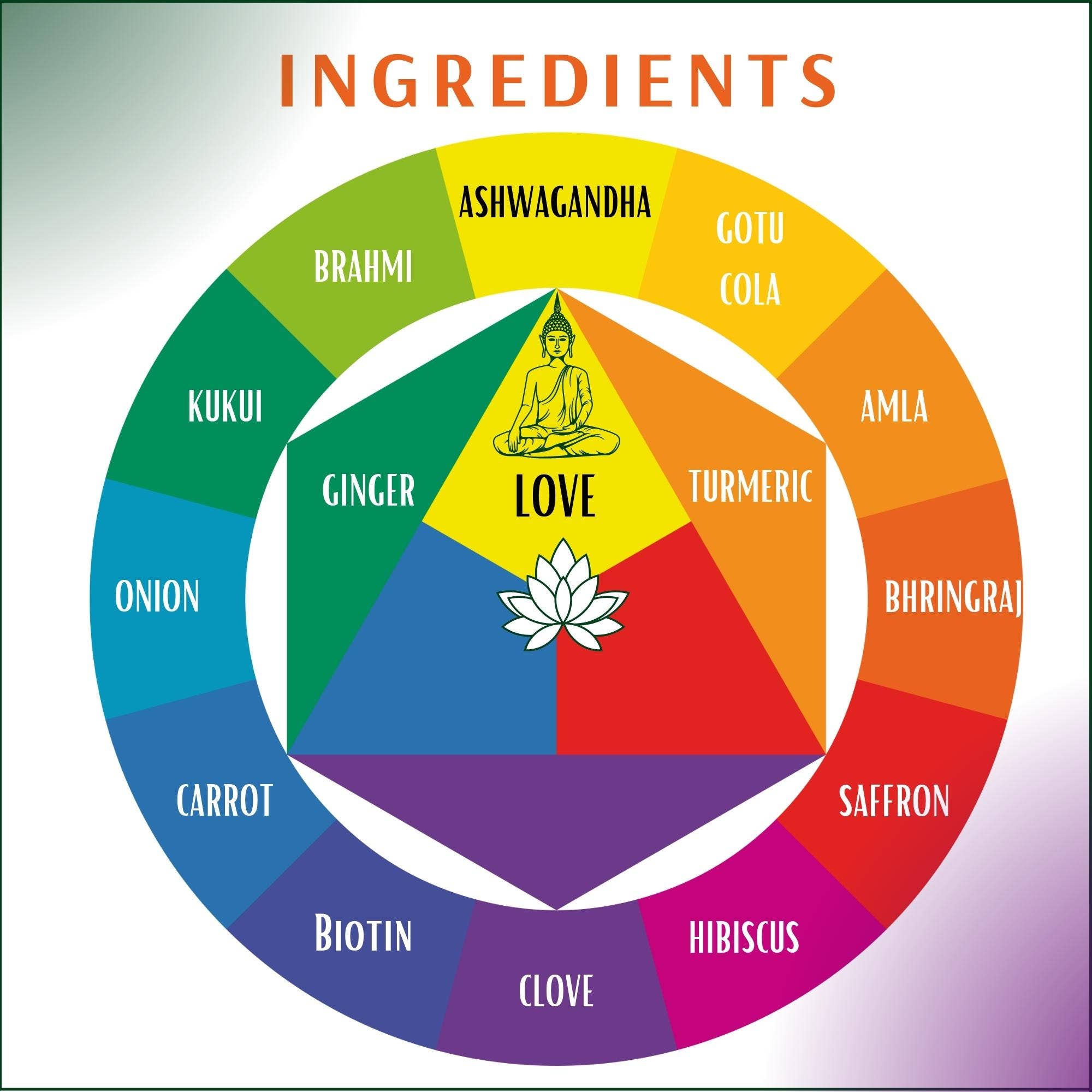 The Sacred Essence - Wholesale Hair Serum - KALA - Saffron Based Serum with Biotin & 15 Ayurveda Herbs12