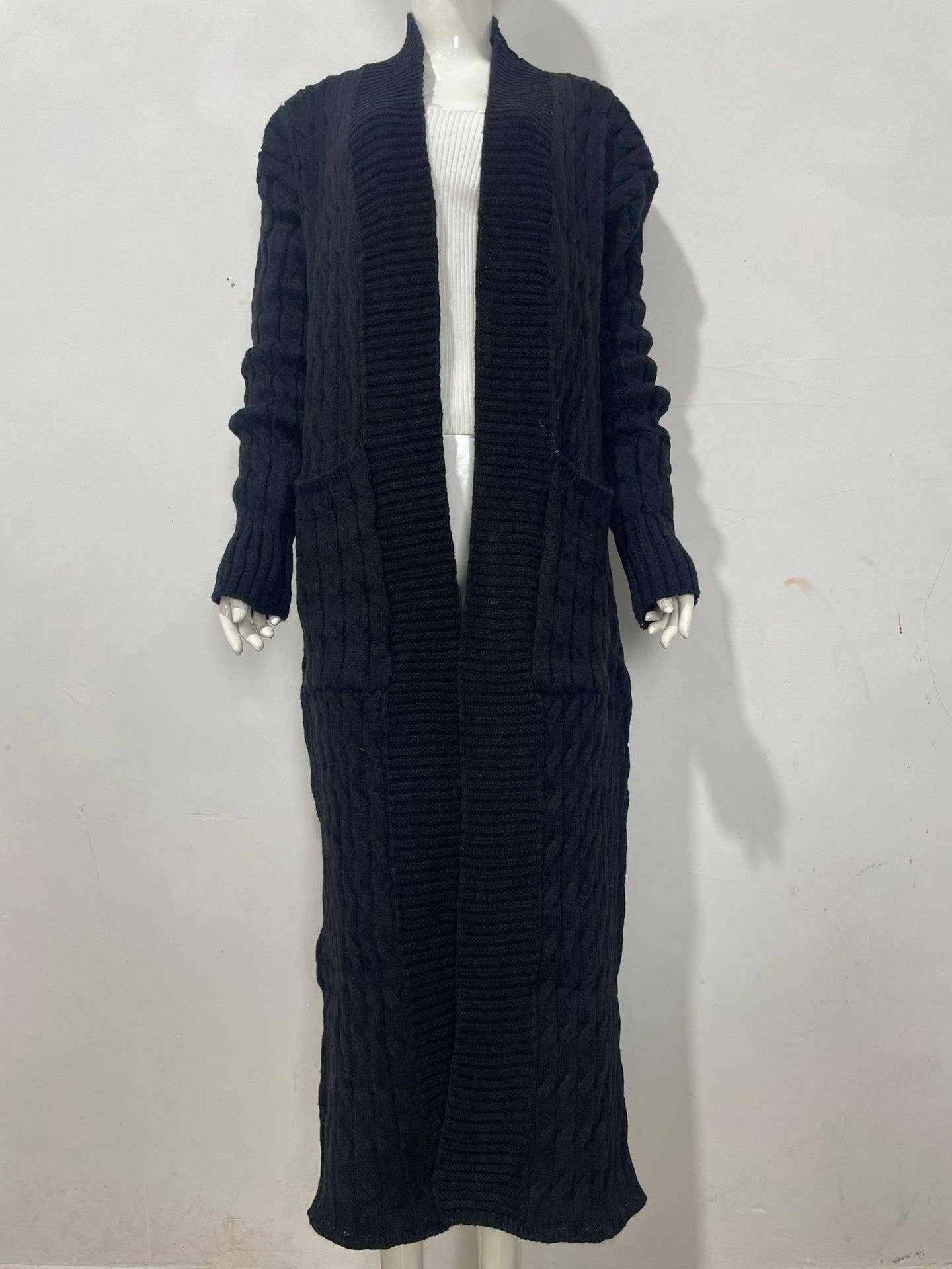 Productseeker - Wholesale Coat - Women's - CT037 Cozy Plus Size Long Knit Sweater Coat6