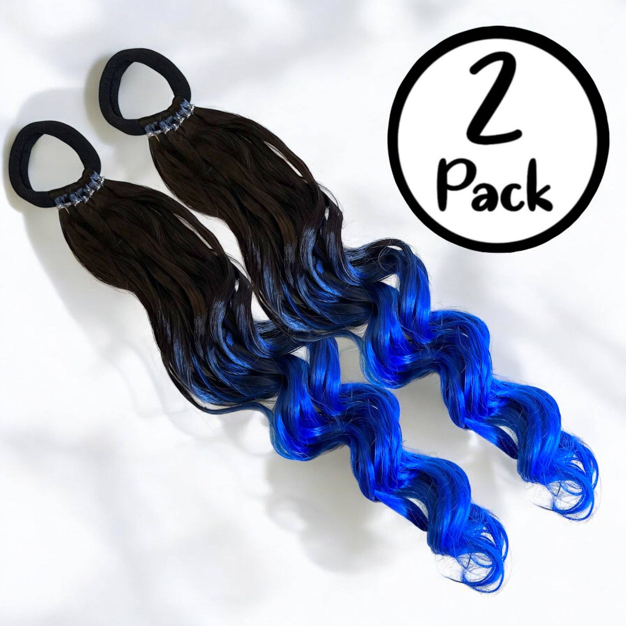 Magic Manes - Wholesale Hair Extensions - Brunette/Royal Blue 20” Magic Ponies1