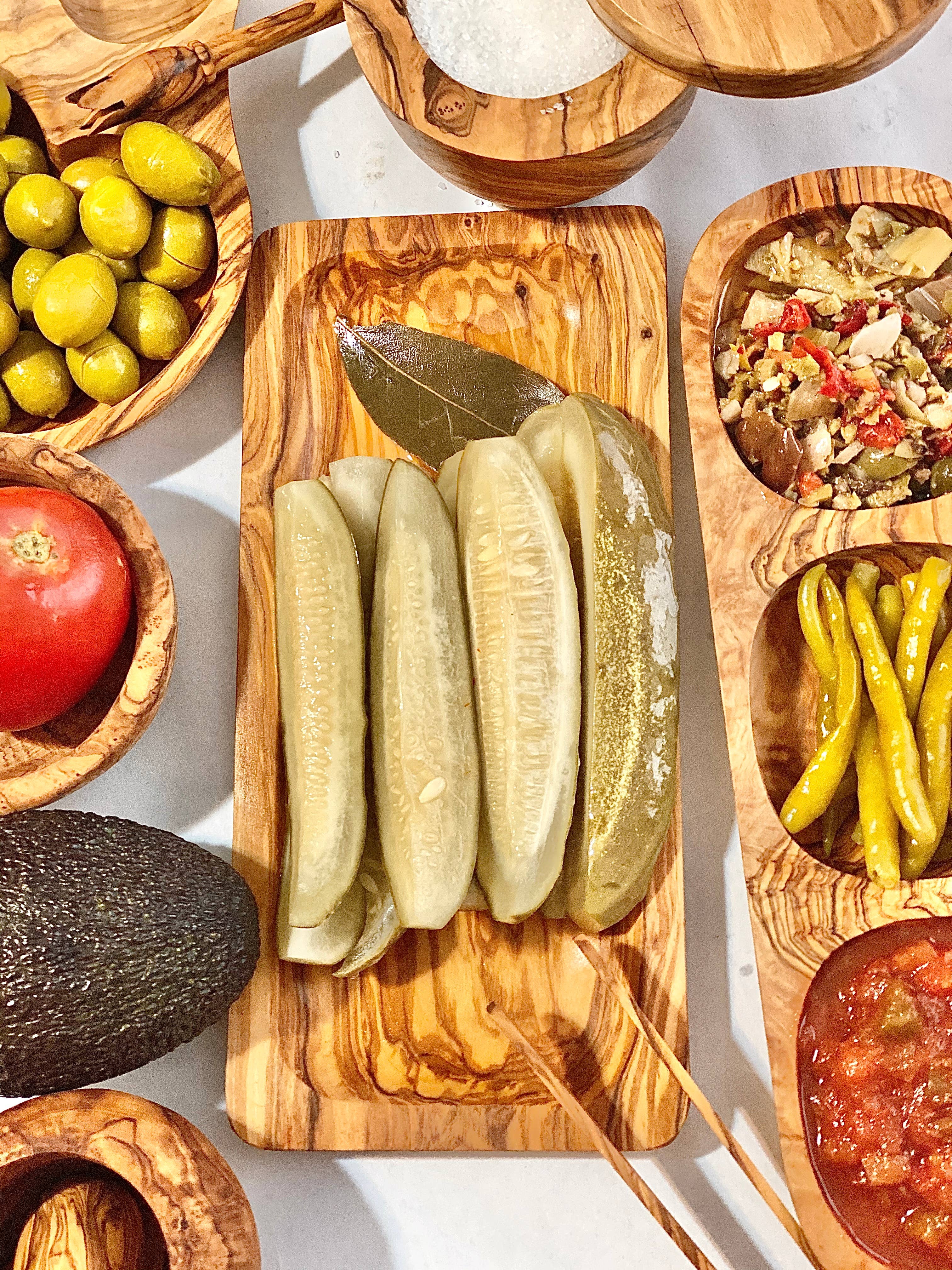 Natural OliveWood - Vente Assiette de service - Plaque rectangulaire en bois d'olivier4