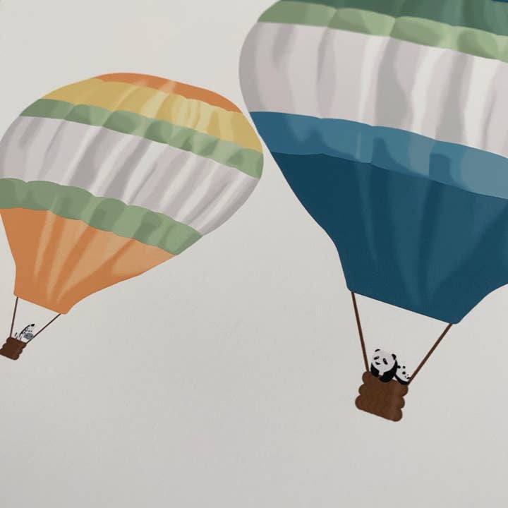 Hot Air Balloon Art Print Nursery Wall Decor Baby Bedroom for wholesale by Designs by Jusy