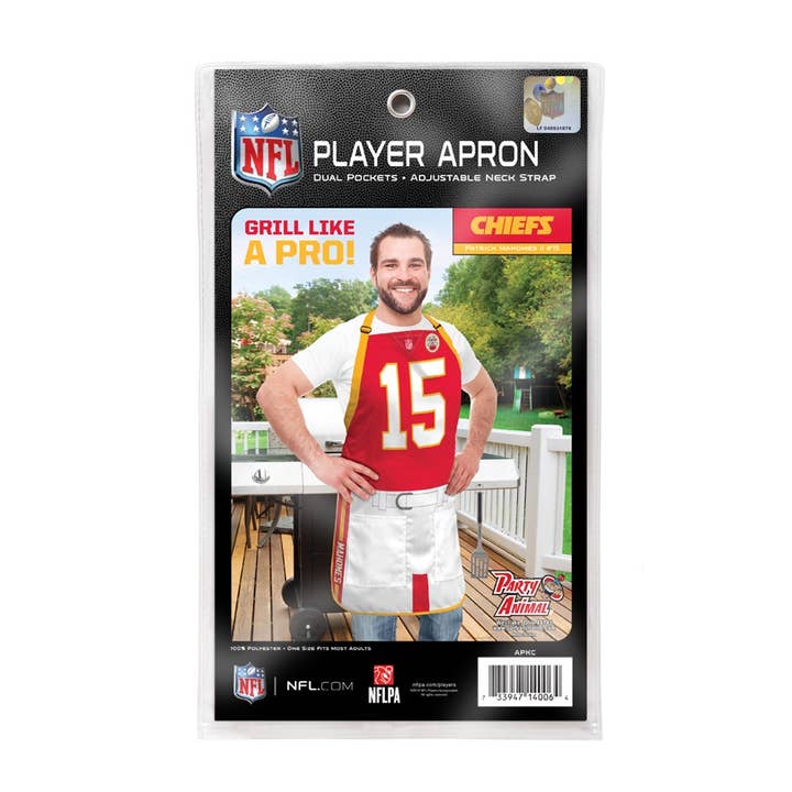 Party Animal, Inc. - Wholesale Apron - Kansas City Chiefs NFL Jersey Apron - Patrick Mahomes3