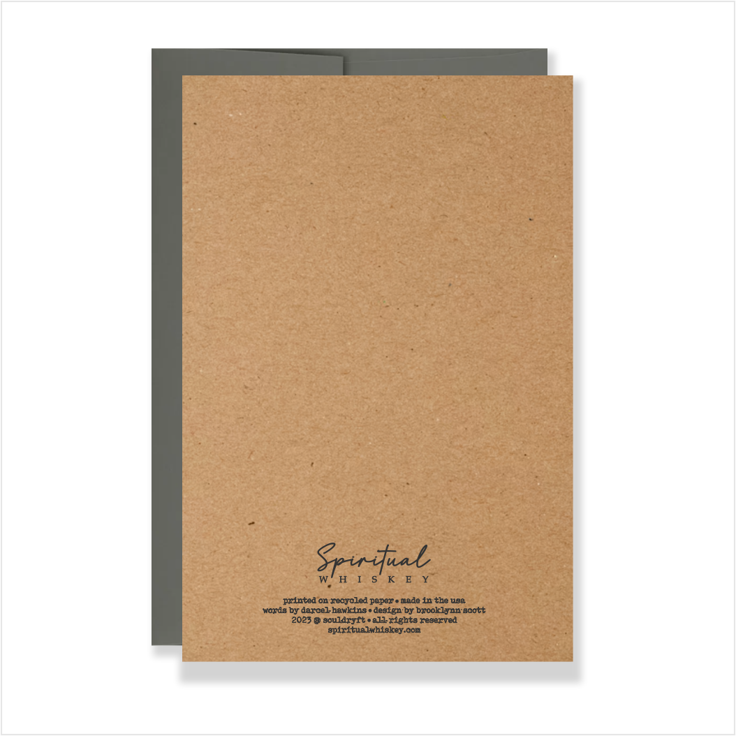 Spiritual Whiskey – wholesale Everyday greeting card – Movement Inspirational // Encouragement Greeting Card1