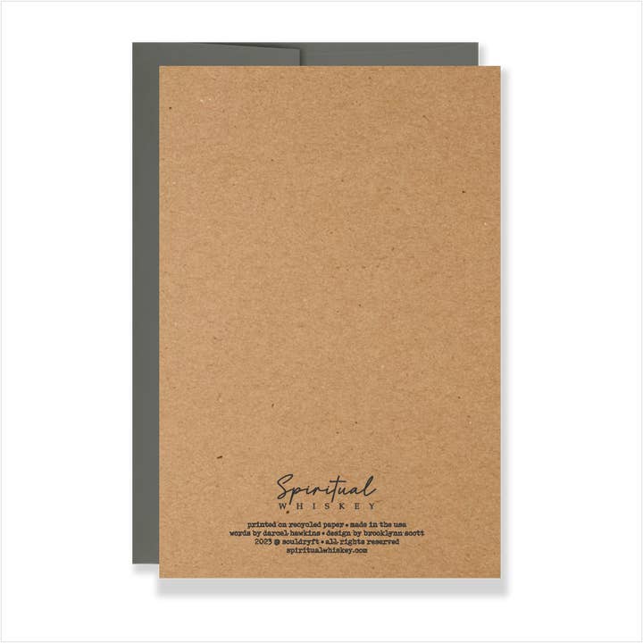 Spiritual Whiskey – wholesale Everyday greeting card – Movement Inspirational // Encouragement Greeting Card1