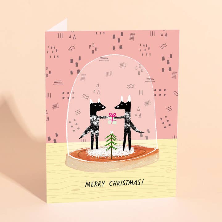 COYOTE CHRISTMAS - Holiday Card for wholesale by Carolyn Suzuki