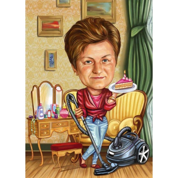 Caricature4You – wholesale Konsttryck – FÖDELSEDAG KARIKATYR FÖR EN SPECIELL PERSON