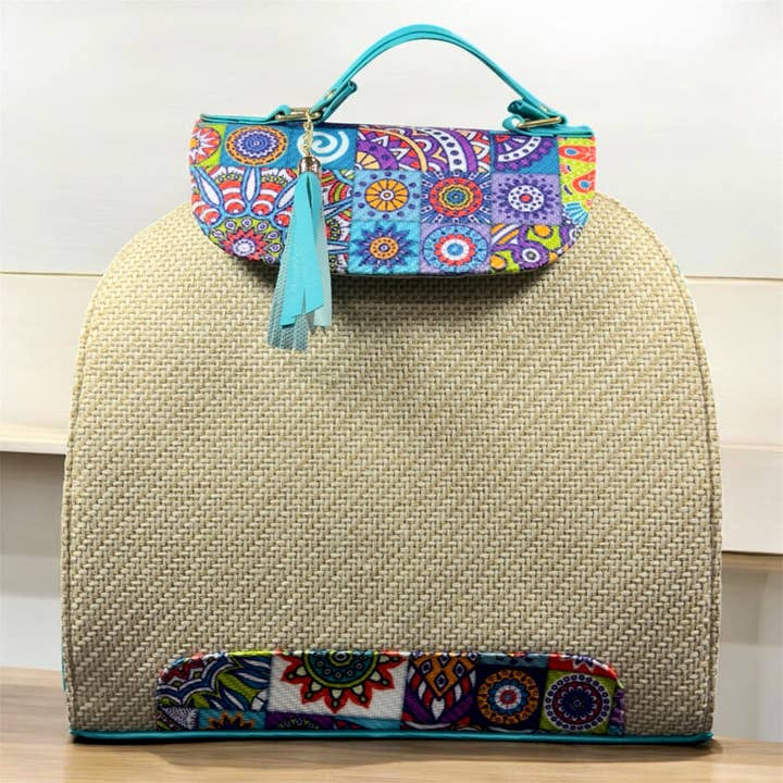 Handmade Mexican Backpack Jute Inner Pocket for wholesale by GMCE Global Trading, LLC