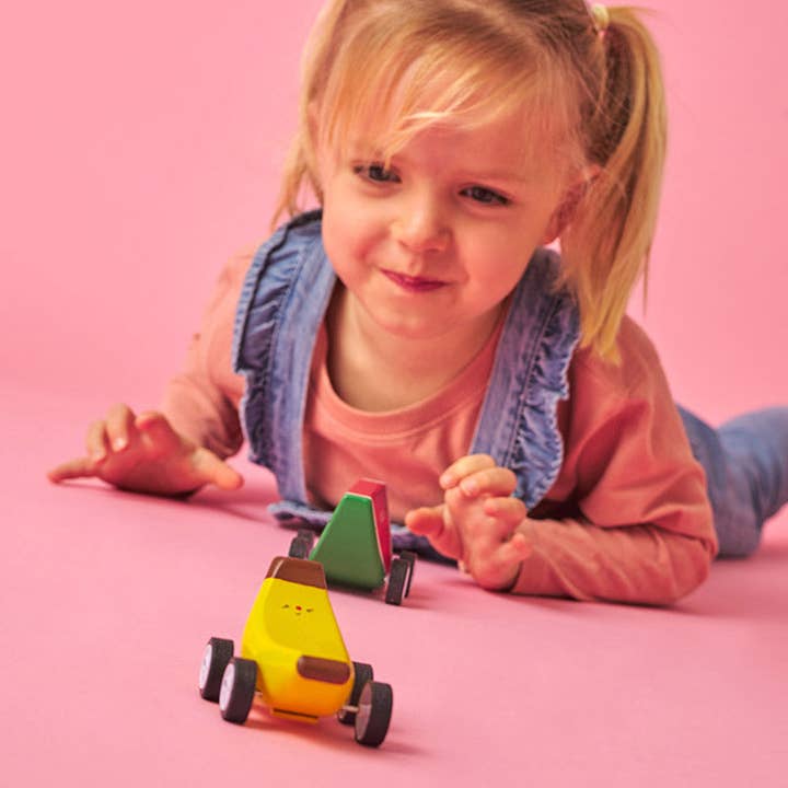 Kikkerland Design Inc - Wholesale Toy Car/Truck - Kids - Fruit-Fun Pullback Cars