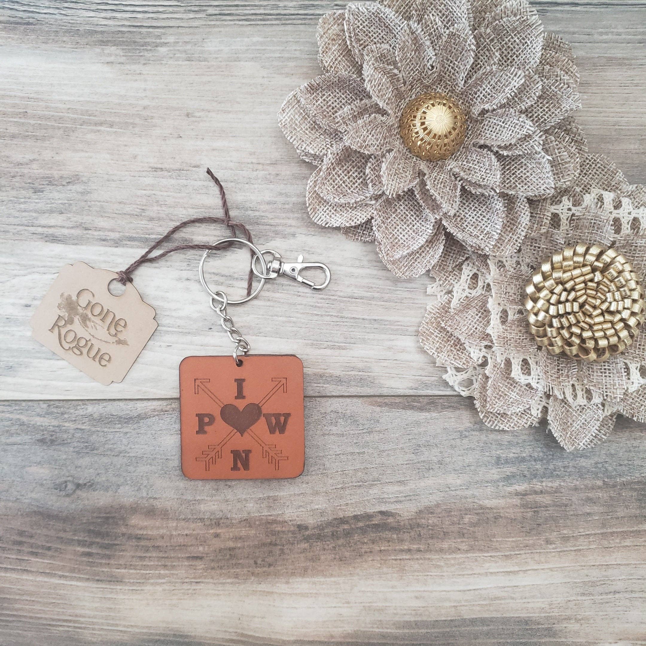 PNW Keychain for wholesale by Gone Rogue Boutique