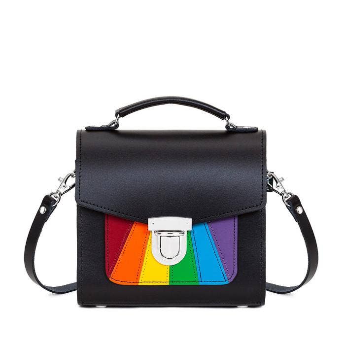 Handmade Leather Sugarcube Handbag - Pride - Plus for wholesale by Zatchels