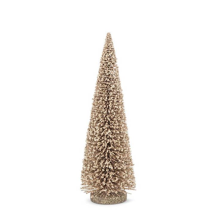Medium Extra Glittery Tree-Gold-16"H for wholesale by Abbott