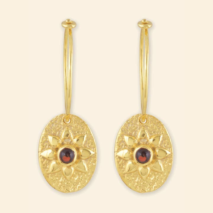 Boucles d'oreilles Sunflare pour la vente par Ekadori